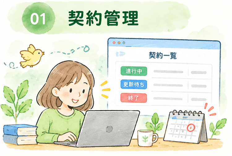 契約管理のイラスト